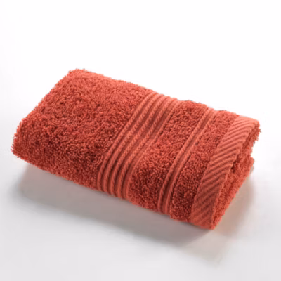 Serviette de toilette invite 30 x 50 cm Tendresse terracotta
