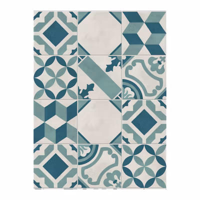 Carrelage sol / mur effet ciment vieilli 20×20 cm TERRA ART MIX O.C
