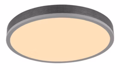 Plafonnier aluminium couleur argent, LED DORO