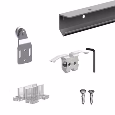 Système coulissant SLID&rsquo;UP 120 pour 1 porte de placard – rail 1,8 m – 45 kg