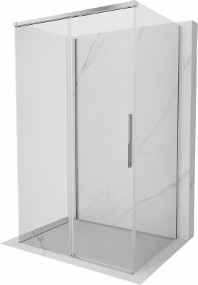 Mexen Rox-3S cabine de douche à 3 parois coulissantes 135 x 120 cm, transparent, chromé – 8C2-135-120-01-00-3S