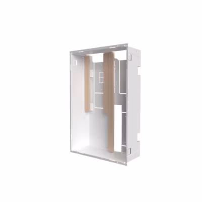 Bac d&rsquo;encastrement pour GTL en acier blanc ATOLE – 2 Travées 13 modules – H. 779 mm