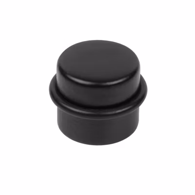 Butée de porte en bois lacqué noir diamètre 37 mm lot de 30 piéces