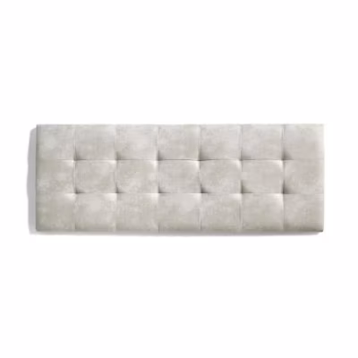 Tête de lit – ECCOX – Capitone – Tissu Anti-Tache – 112x57x5cm – Blanc Cassé