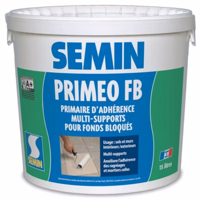 Primaire d&rsquo;Adhérence Priméo FB Semin – Sols – Intérieur/Extérieur – Seau 15 L