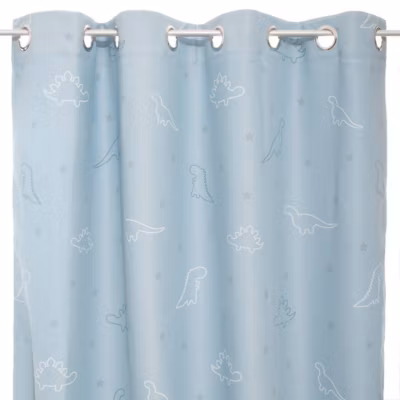 Rideau occultant enfant Dinosaure – bleu 140×250 cm – Atmosphera