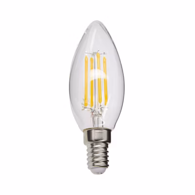 Xanlite – Ampoule à filament LED flamme, culot E14, 4W cons. (40W eq.), lumière blanc neutre – RFV470FCW
