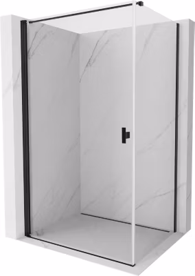 Mexen Mist-B cabine de douche pivotante 100 x 80 cm, transparent, noir – 8A2T-100-080-70-00