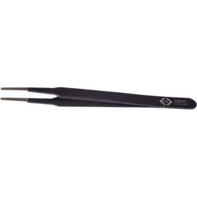C.K T2360D Pince brucelle antistatique ESD 120 mm pointes rondes fines