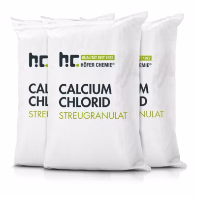 Höfer Chemie Chlorure De Calcium 3 x 25 Kg, Sel De Déneigement Et Déshumidificateur Polyvalent