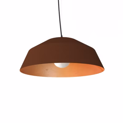 LUMICOM – TOKYO Suspension, 1xE27, max 42W, métal, corten/feuille de cuivre, D.50cm