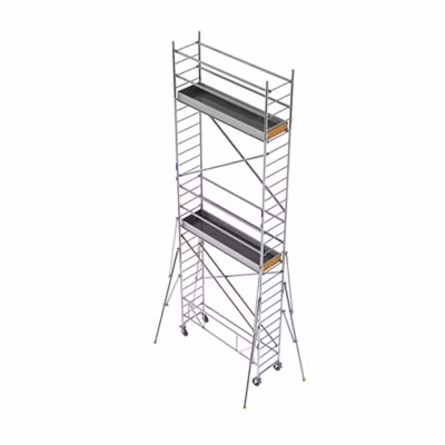 Echafaudage roulant alu – Hauteur de travail max 6.30m – ECS420T