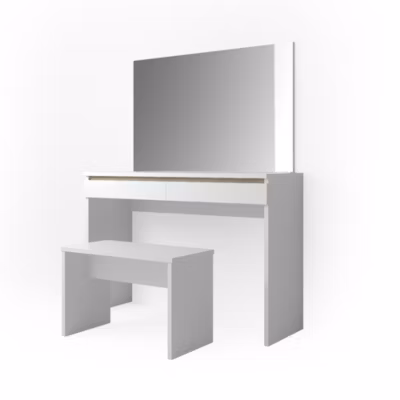Vicco Coiffeuse Blanc 120cm avec banc
