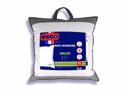 Oreiller DODO  anti allergies – 65×65 cm – ACTI PLUS II