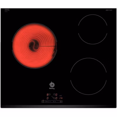 Plaque de cuisson vitroceramique balay 3 foyers 5700 W 52.2 cm