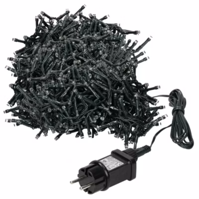 Guirlande lumineuse arbre Noël 1800LED extra blanc chaud 36m intérieur/extérieur