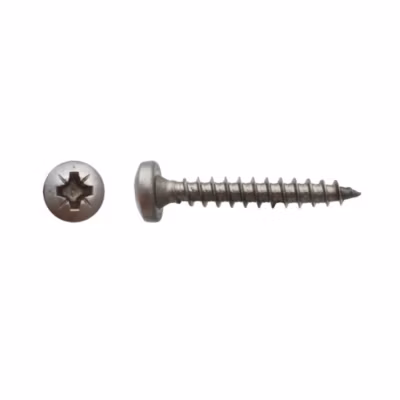 200 Vis Bois Tête Cylindrique Pozidriv 4.5 x 20 mm – Inox A2 – D-Work