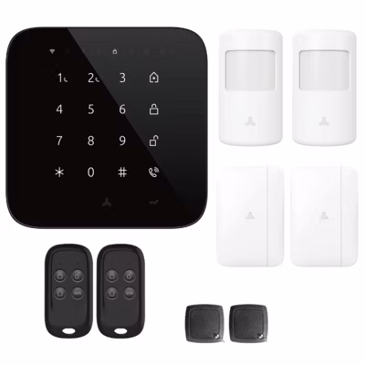 Alarme maison wifi et gsm 4G sans fil connectée Casa Noire – kit 2