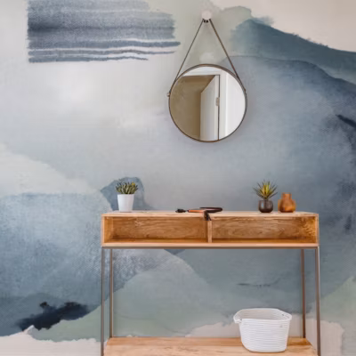 Papier peint panoramique Orage d&rsquo;été, Beige 150 x 250cm