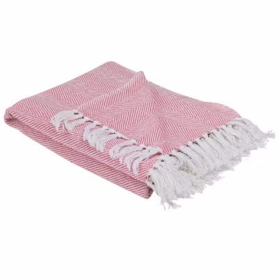 Couverture TANGIER Coton 130 x 160 cm Rose