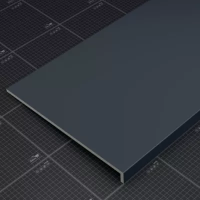 Appui de fenêtre PVC l. 40 cm x ép. 9 mm – Anthracite – 140 cm