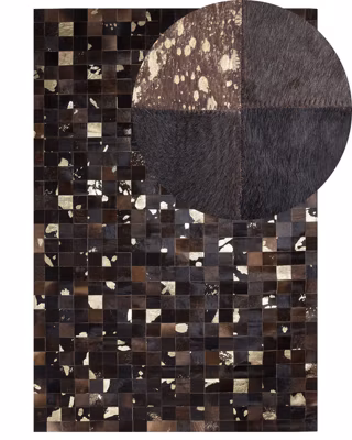 Tapis BANDIRMA Marron 140 x 200 cm Cuir