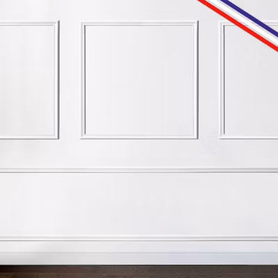 Kit de 4 moulures murales en bois Pin des Landes – Prêt à coller et peindre – Blandine – 2,6 mètres