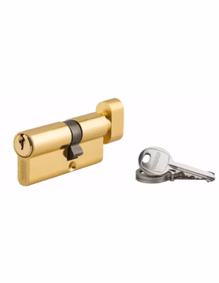 Cylindre de serrure à bouton Ecopro, 30Bx40mm, laiton, 3 clés – SP