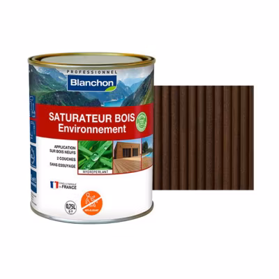 SATURATEUR BOIS ENVIRONNEMENT BIOSOURCÉ BLANCHON BOIS FONCE 0,75l