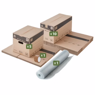 Pack and Move – Kit déménagement économique + 1 adhésif offert