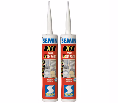 Lots de 2 colles Haute Performance – Tout Collage et Tous Matériaux – Intérieur/Extérieur – Cartouche de 290 ml