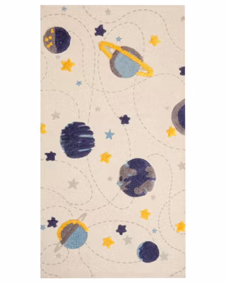 Tapis enfant LANGSA Beige 80 x 150 cm Coton
