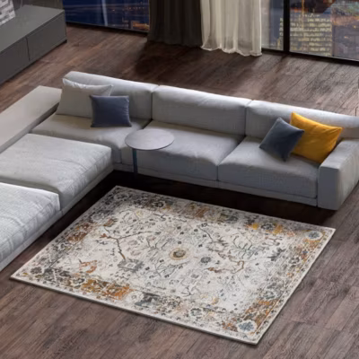 Tapis intérieur ATTICGO multicolore rectangulaire vintage 77×150 cm SPRINGS