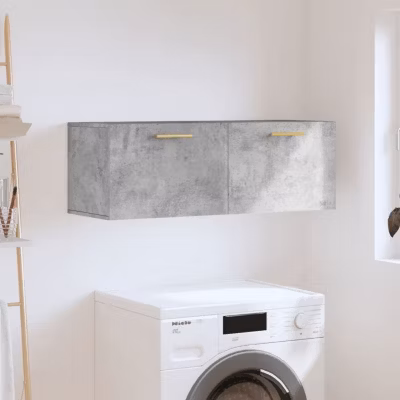 vidaXL Armoire murale gris béton 100×36,5×35 cm bois d&rsquo;ingénierie 830120