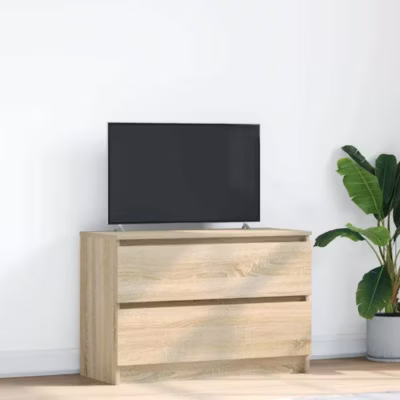 Meuble TV-Banc TV-Meuble Télé chêne sonoma 80x35x54 cm bois d&rsquo;ingénierie vidaXL 149539