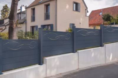 Panneau de clôture 1,9m LIFE H.90cm aluminium Gris