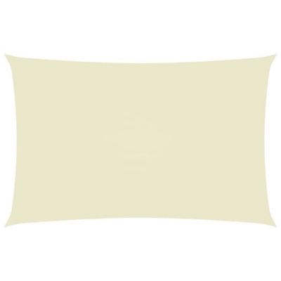 vidaXL Voile de parasol Tissu Oxford rectangulaire 5×8 m Crème