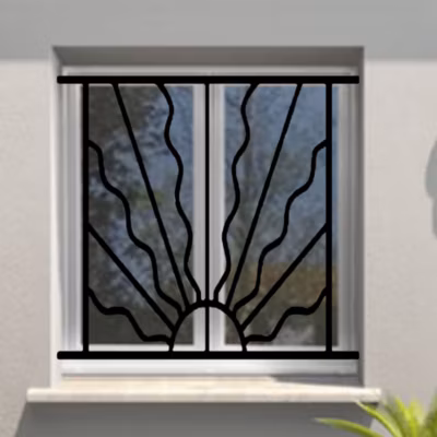 Grille de Defense Estivale pour Fenetre H 65 cm x L 100 cm (côte tableau)