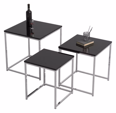 3-tlg Beistelltisch Couchtisch Sofatisch