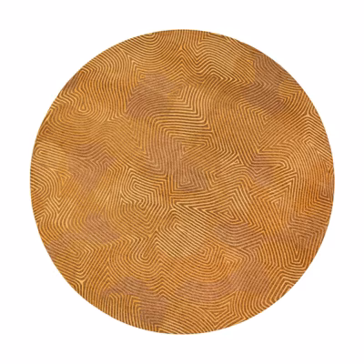 Tapis salon et chambre tissé platGOLD PULP 200×280 cm