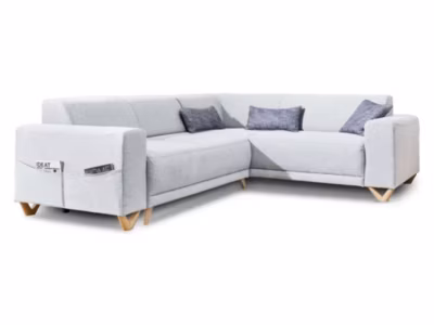 Bella – canapé d&rsquo;angle convertible avec coffre – droit – Best Mobilier