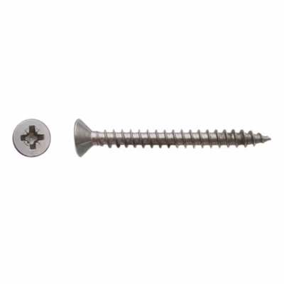 200 Vis Bois Tête Fraisée Pozidriv 4 x 45 mm – Inox A2 – D-Work