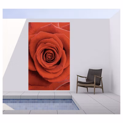 Tenture murale extérieure imprimée LA PASSION, H.2 x L.1.2 m, Made in France par Scenolia