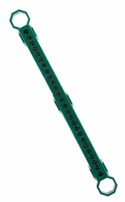 Bornier de terre 28 connexions – Vert – Thomson
