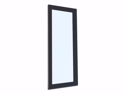 Porte fenêtre oscillo-battante PVC anthracite et blanc L 760mm x H 2150mm ouvrant droit