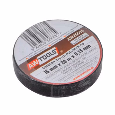 AW Tools – Ruban Noir (20 m x 25 mm)