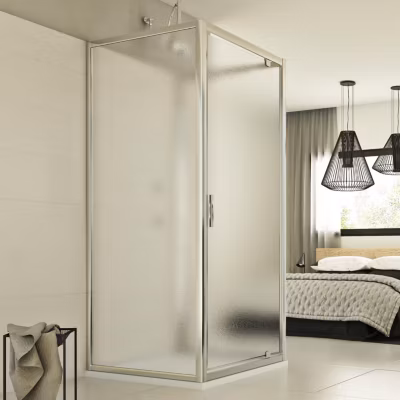 Cabine douche 3 côtés 70x90x70 CM H198 Opaque mod. Cristal Trio 1 Porte