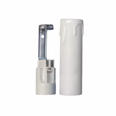 Kit Douille Bougie Blanche pour Lampe E14  Éclairez Votre Intérieur avec Style