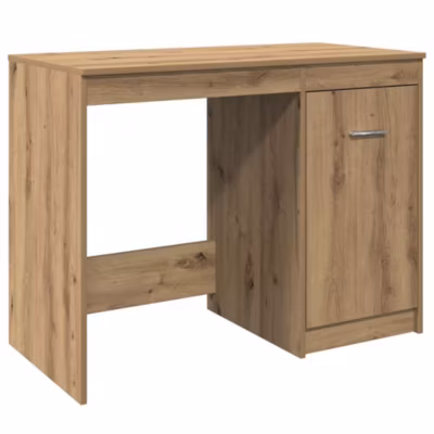 Bureau chêne artisanal 100x50x76 cm bois d&rsquo;ingénierie vidaXL