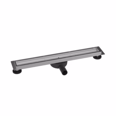 Caniveau de douche à l&rsquo;italienne Acier inox à carreler avec Siphon, Drain de cabine Filtre anti-odeurs – FlexGT01-3 – 60cm